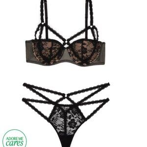 BRAND NEW Adore Me Brigitte Contour bra & thong panty